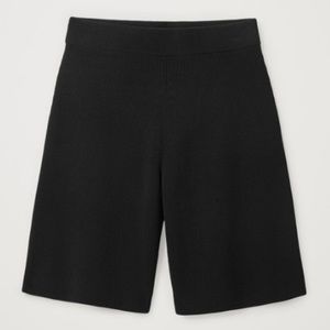 COS rib knit shorts